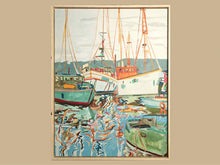 "Close to Shore I" Giclee on Canvas in White Float Frame