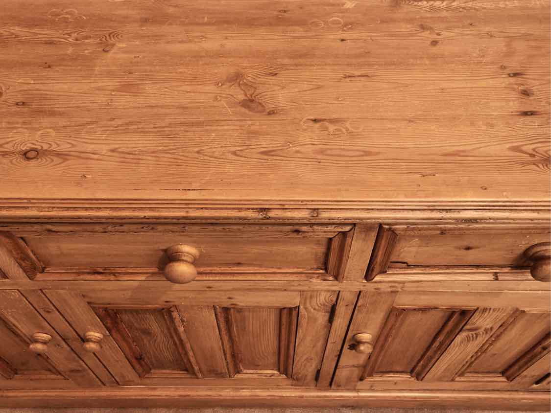 Solid Pine 3 Drawer & 3 Panel  Door Sideboard