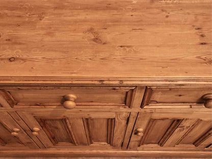 Solid Pine 3 Drawer & 3 Panel  Door Sideboard