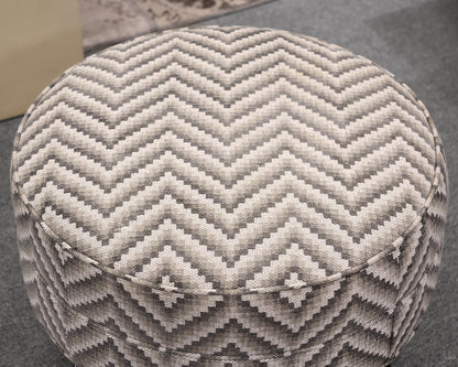 Custom Lee Industries Round Ottoman