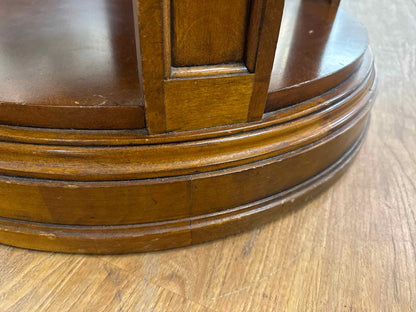 Ethan Allen Round Library Accent Table