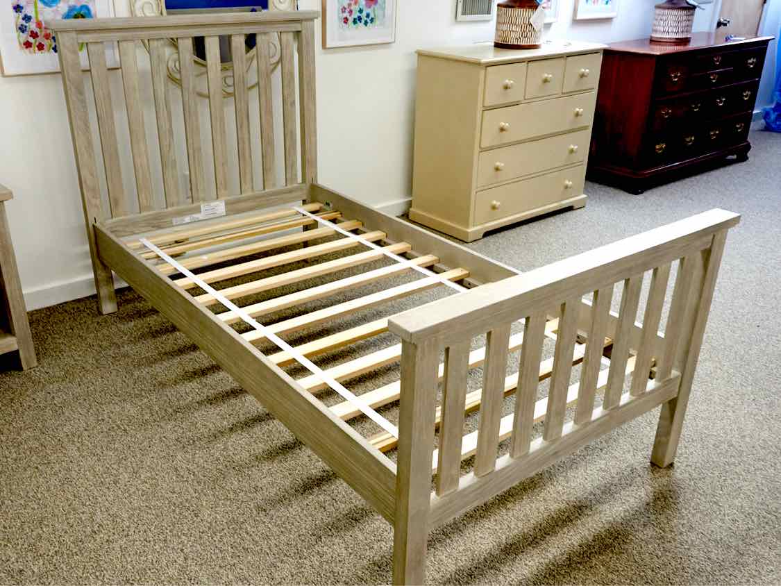 Pottery Barn Gray Wash Twin Bed