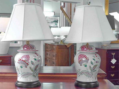 Pair of Cynara Temple Jar Table Lamps