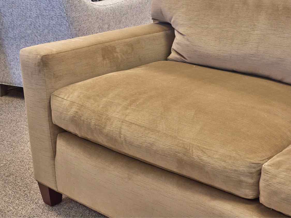 Two Cushion Tan Sofa