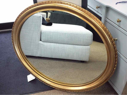Brass Oval Mirror