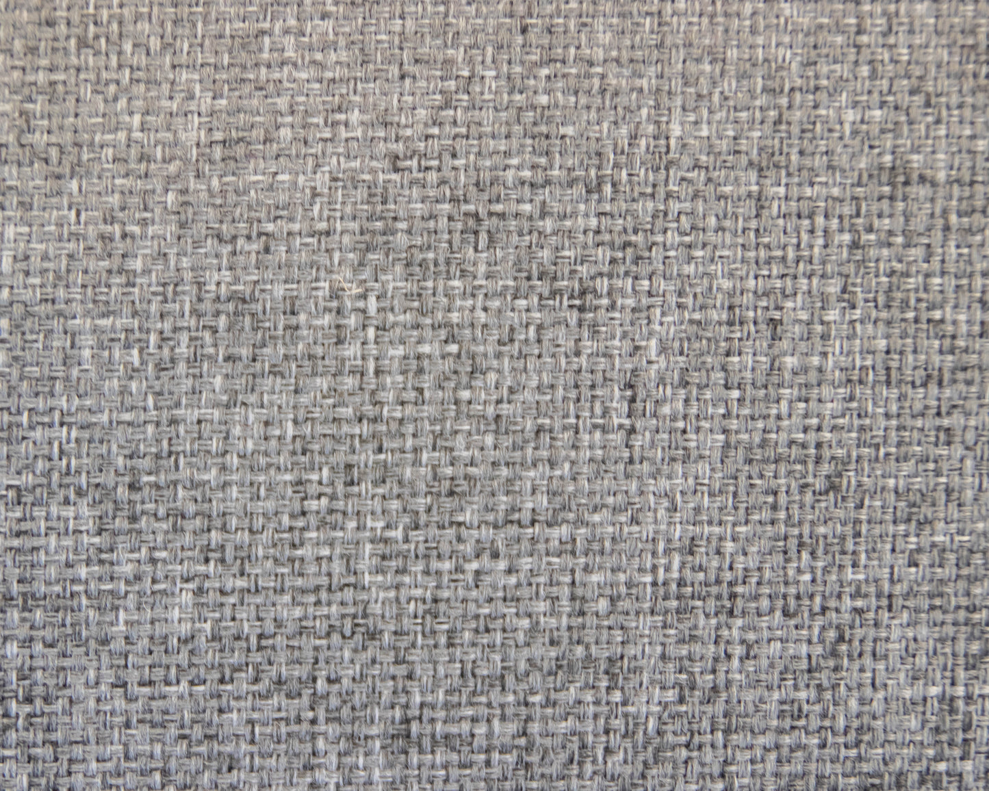 Tight Back 3 Cushion Textured Grey Upholstered Sofa W/ Track Arms