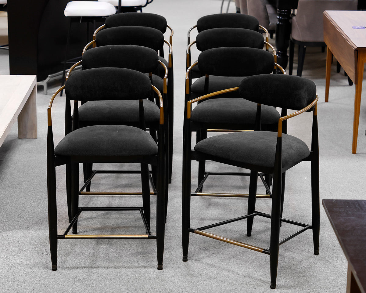 Set of 8 Arhaus 'Jagger' Counter Stools