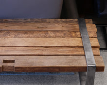 Rustic Wooden Slab Coffee Table