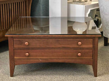 Ethan Allen Cherry Map Cocktail Table with 4 Drawers