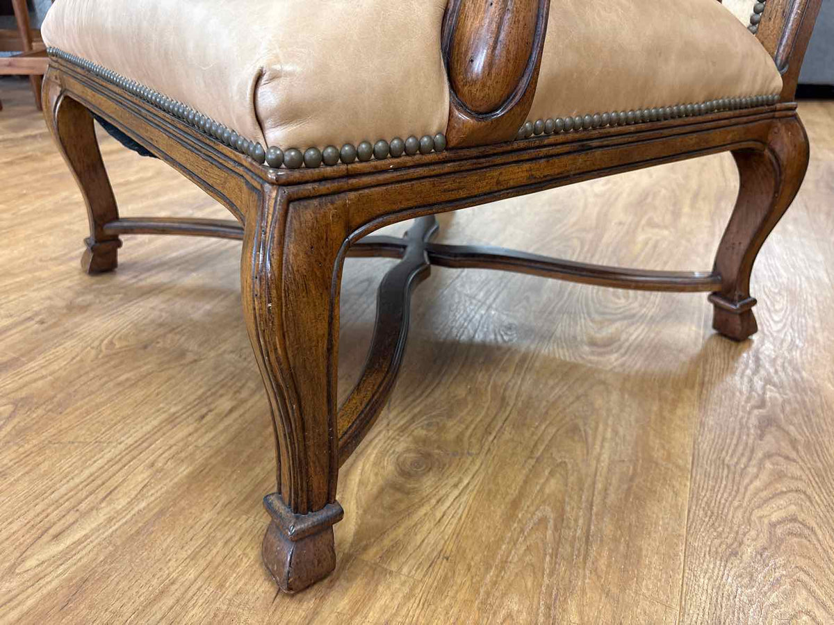 Pair of Carved Wood Zebra Armchairs