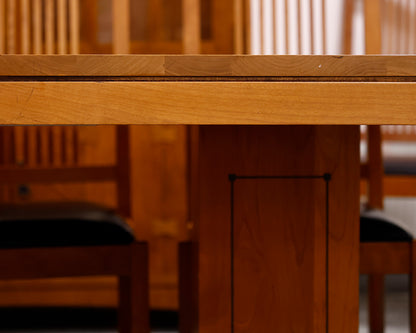 Stickley Oak Mission Style Table & 12 Chair Set