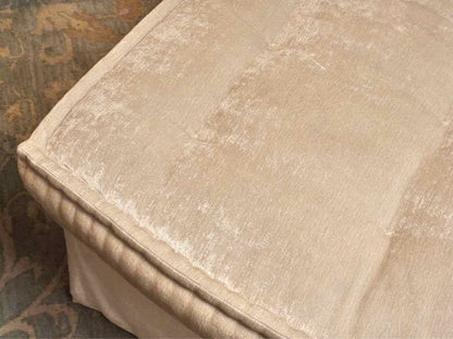 Custom Upholstered In 'Champagne Ivory' Chaise