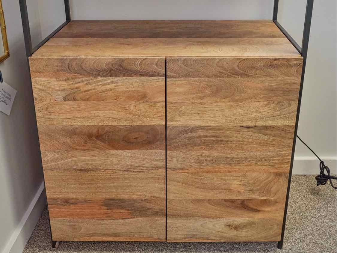 West Elm Industrial Display Shelf in Reclaimed Wood and Steel