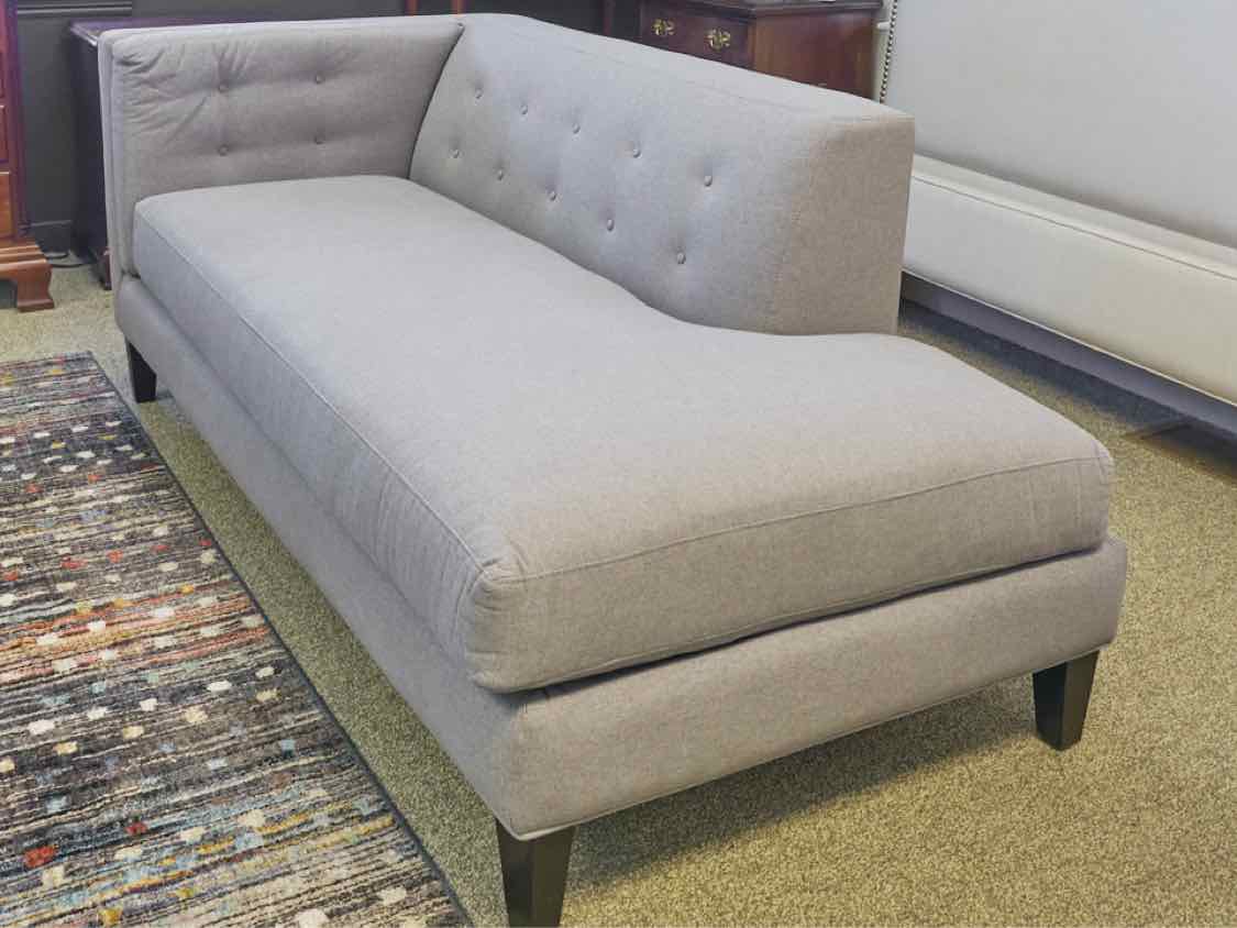 Jonathan Louis Right Arm Chaise in Grey