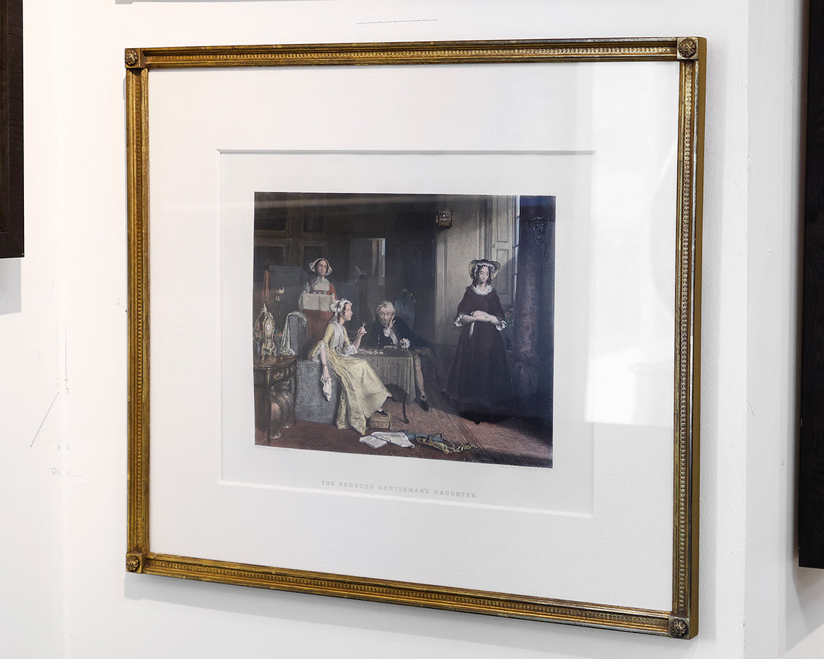Antique "The Reduced Gentleman's Daughter" Artwork