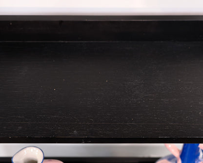 Black Leaning Bookcase