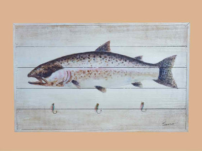 Trout II Art Print On Wooden Panel