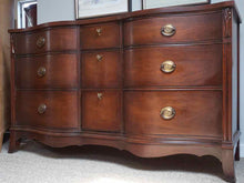 Huntly Mahogany Double Serpentine 9 Drawer  Dresser
