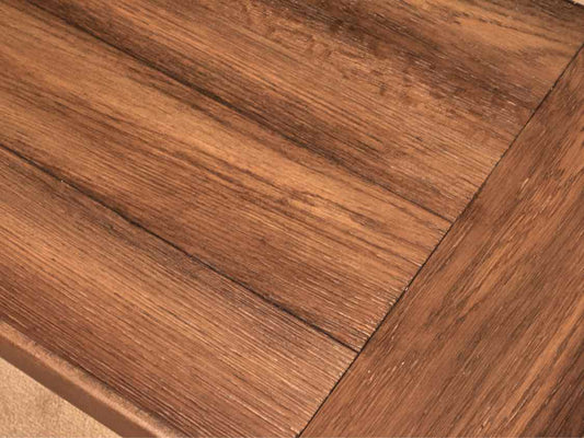 Espresso Finish Oak 'Sand' Finish Base Bench