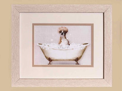 'Bath Dogs I' Framed Print 2/2