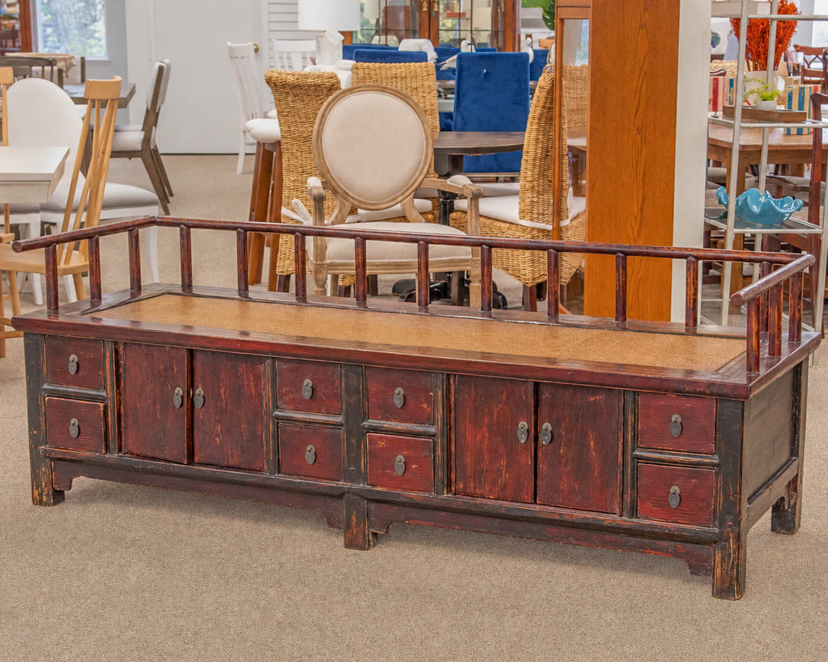 Mohr & McPherson Asian Apothecary Storage Bench