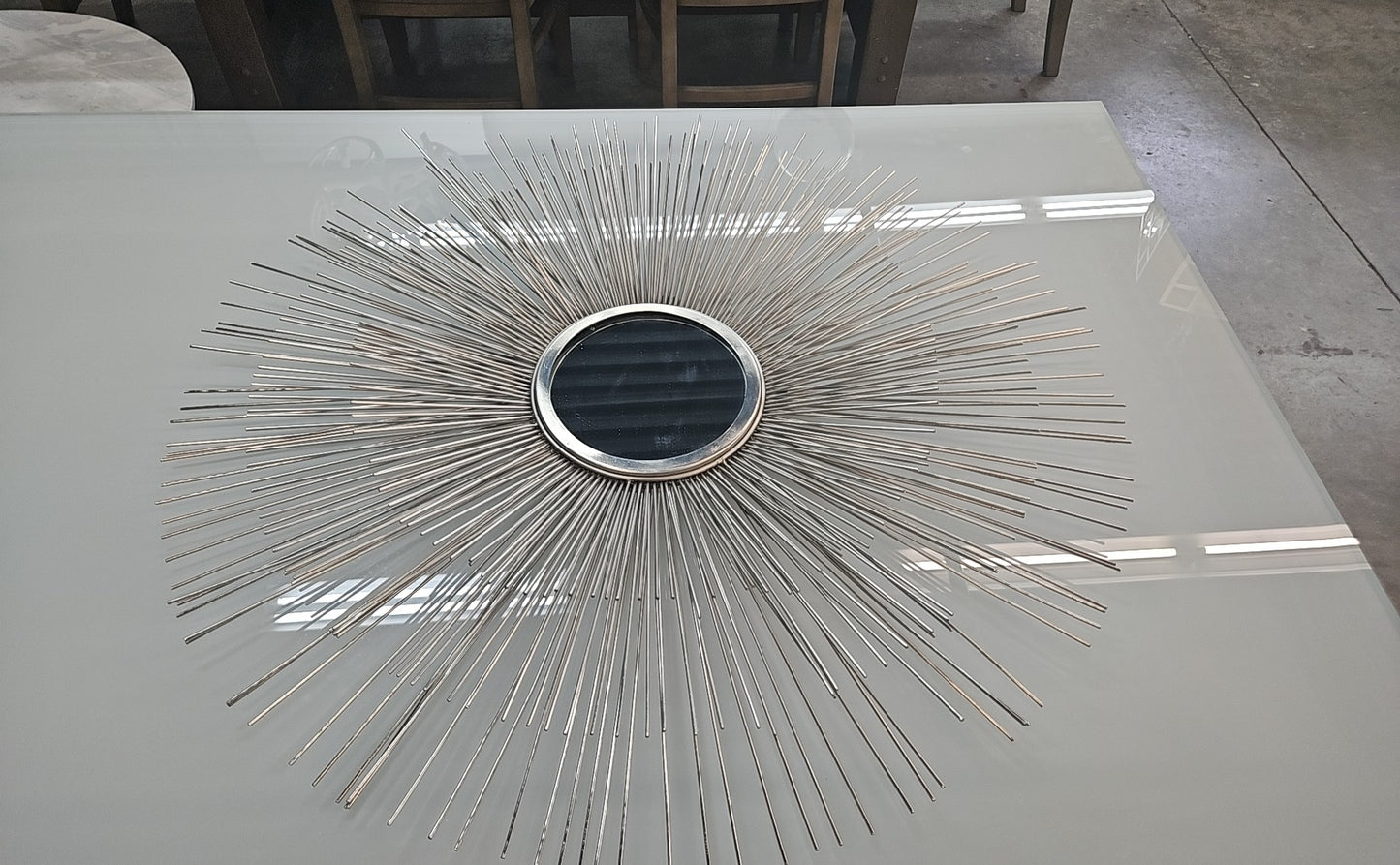 Silver Starburst Mirror