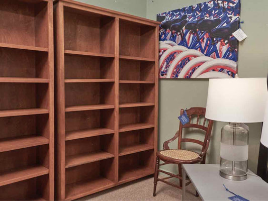 Cherry 10 Adjustable Shelf Bookcase