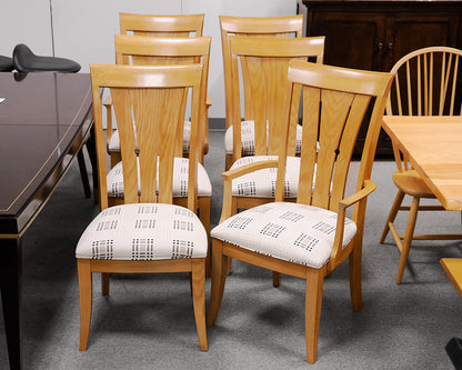 Set of 6 Kincaid Blonde Wooden Dining Chairs