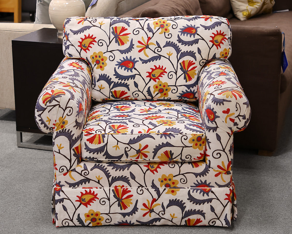 Crate & Barrel Custom Club Chair