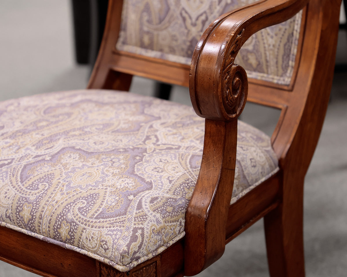 Set of 6 Ethan Allen French Regency Style Dining Chairs