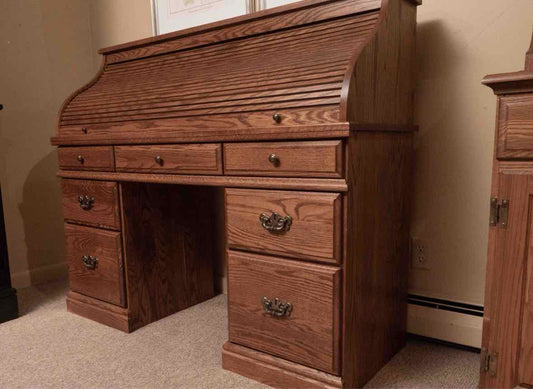 Oak Roll Top Desk