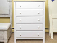 Vermont Tubbs  White Finish 5 Drawer Chest