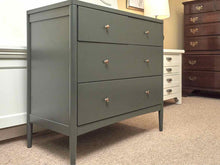 Crate & Barrel 'Hampshire' Olive Green Finish  4  Drawer Chest