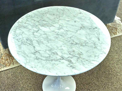 Pair of White Tulip Side Tables