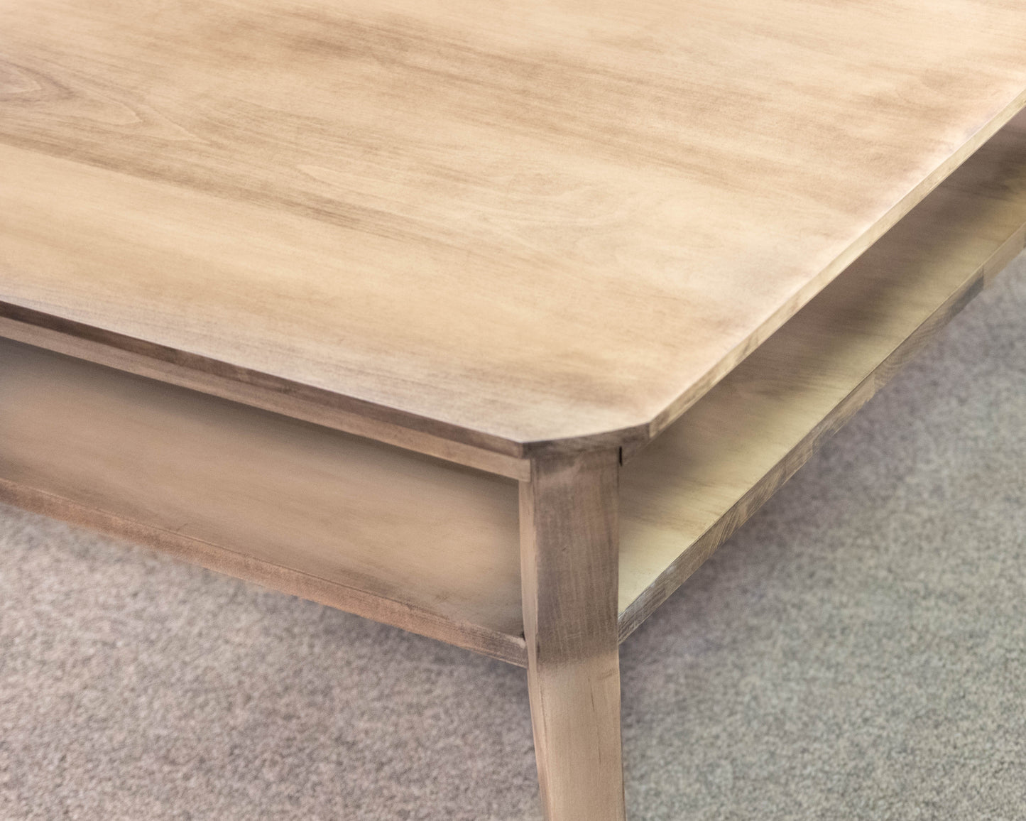 Gat Creek Elana Square Cocktail Table in Maple Barley Finish