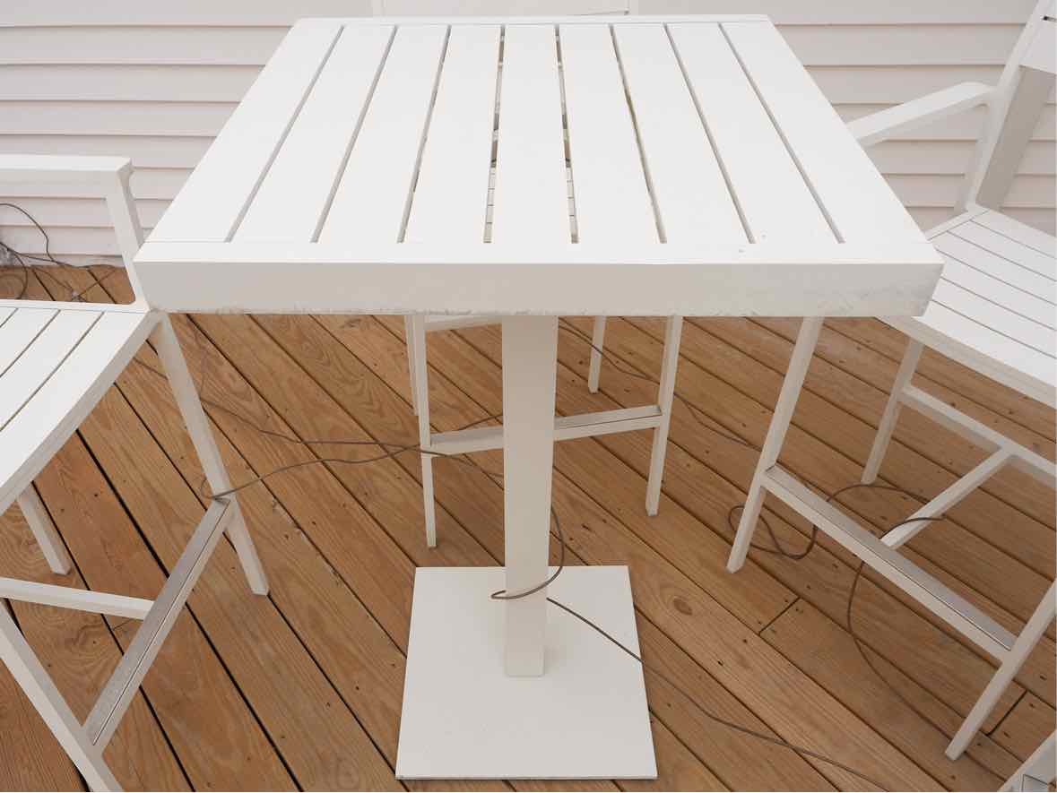 Case Furniture Outdoor Coated Aluminium Pub Height Table & Chairs