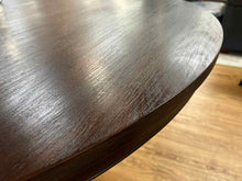 Crate & Barrel Espresso Round Dining Table