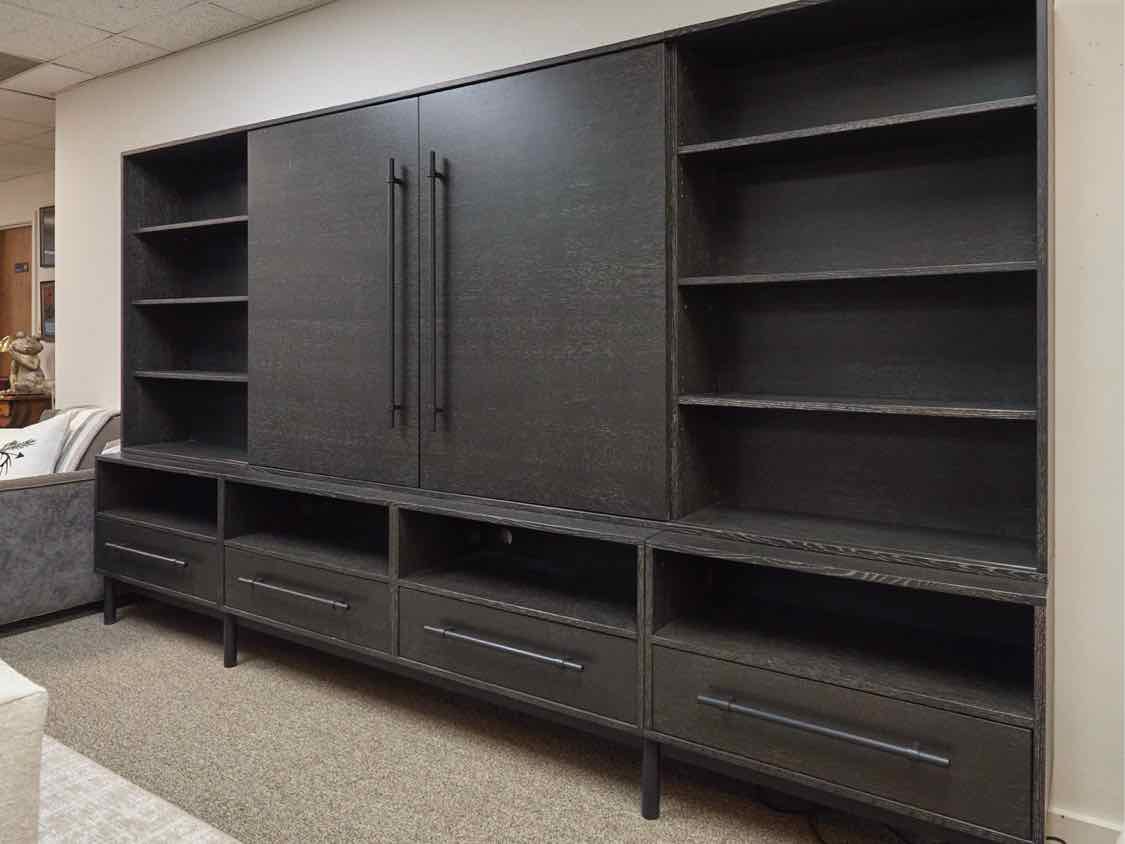 Arhaus Three Piece Media Furniture in Black Wash