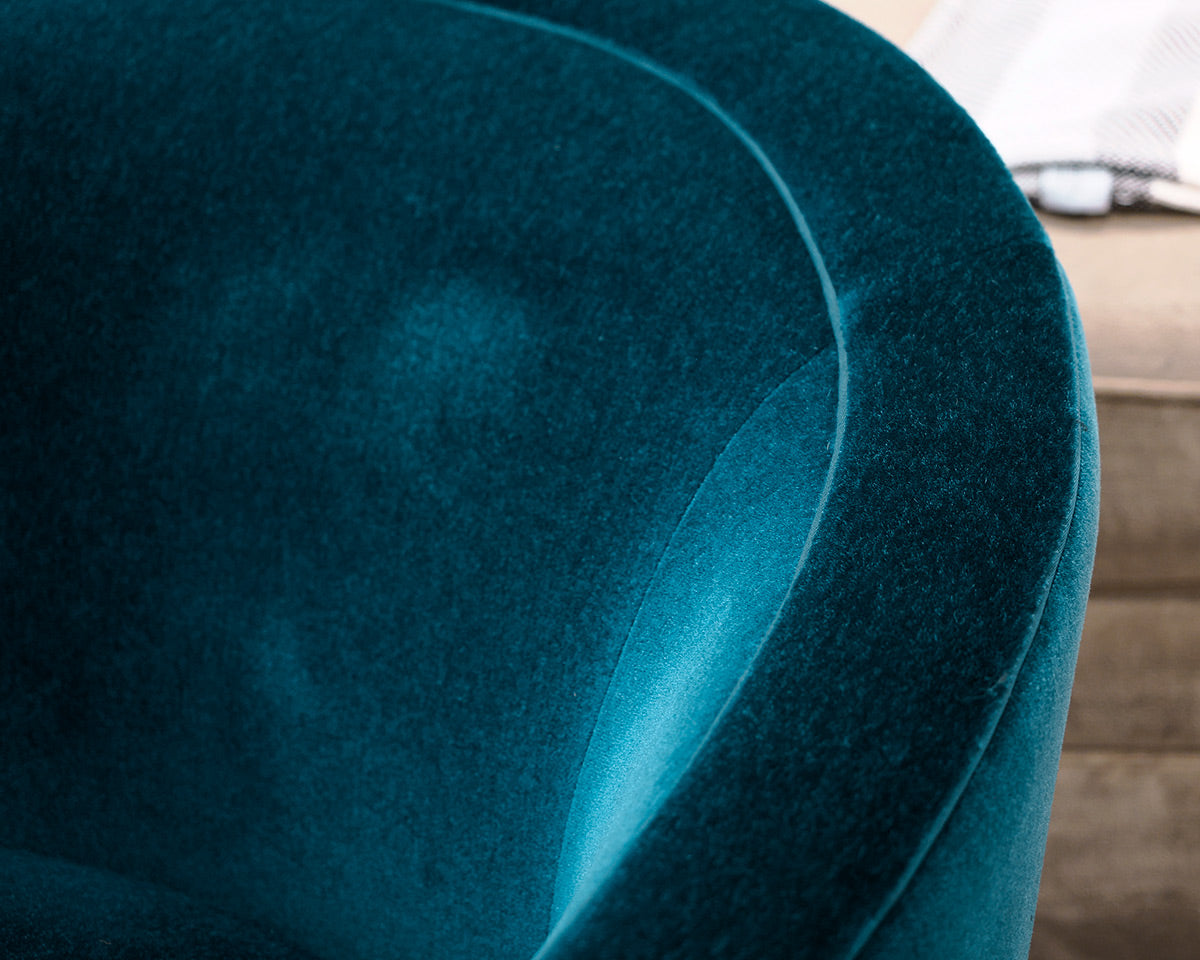 Pair of A. Rudin Custom Upholstered Swivel Chairs
