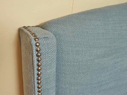 Heather Blue Tweed Upholsterd Full Beds
