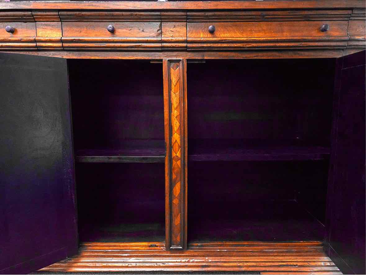 French Provincial Style Wood Credenza