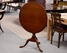 Round Mahogany Drop Down Top