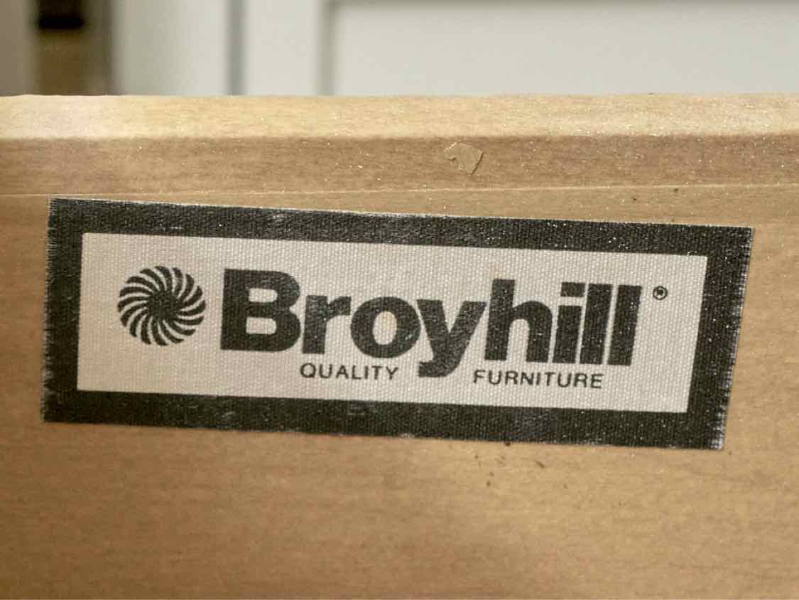 Broyhill  White Finish 3 Drawer Bedside Chest