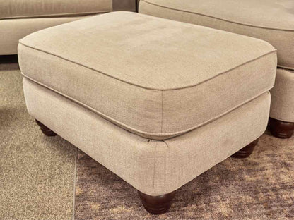 Huntington House Roll Arm Chair & Ottoman