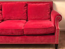 Jordan's Performance Velvet 'Raspberry' 3 Down Filled Cushion Sofa