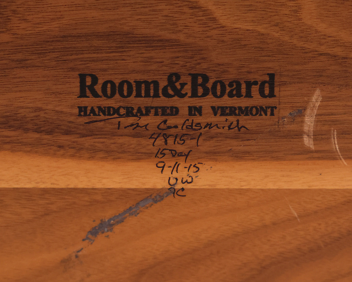Room & Board Parsons Bar-Height Table in Cherry & Stainless Steel