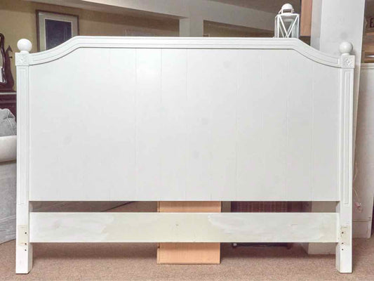Pottery Barn Solid Wood White Finish  King Headboard