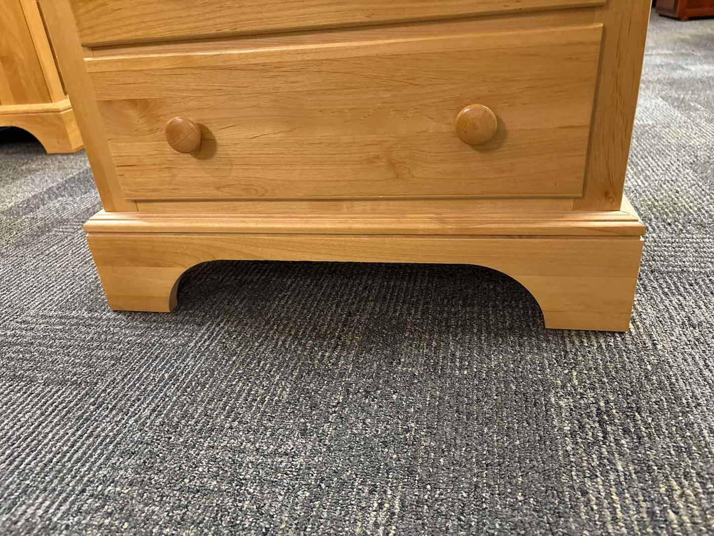 Maple 3 Drawer Nightstand