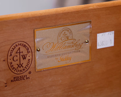 Stickley 4-Drawer Mahogany Colonial Williamsburg Accent Chest