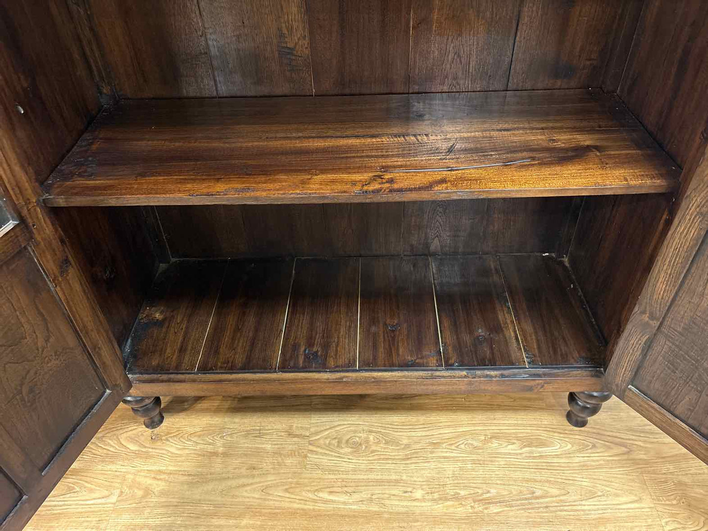 Rustic Wooden Display Cabinet